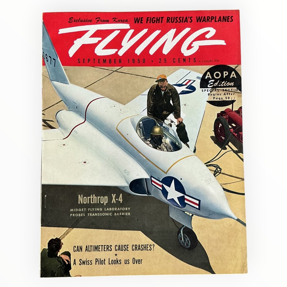 Flying Magazine September 1950 Northrop X 4 Russian Warplanes Soviet Jets AOPA